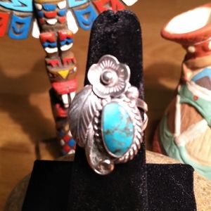 Turquoise Sterling Silver Vintage Sam P.